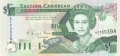 East Caribbean 5 Dollars, (1993)